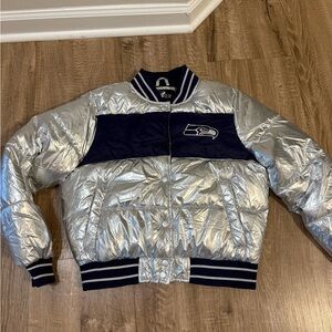 Seattle Seahawks Metallic puffer